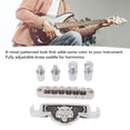 thumbnail image 3 of Guitar Roller Saddle Bridge,6mm Roller Bridge Saddles Tremolo System Bridges Set For, 3 of 8
