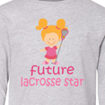 thumbnail image 4 of Inktastic Future Lacrosse Star Girl Long Sleeve Youth T-Shirt, 4 of 5
