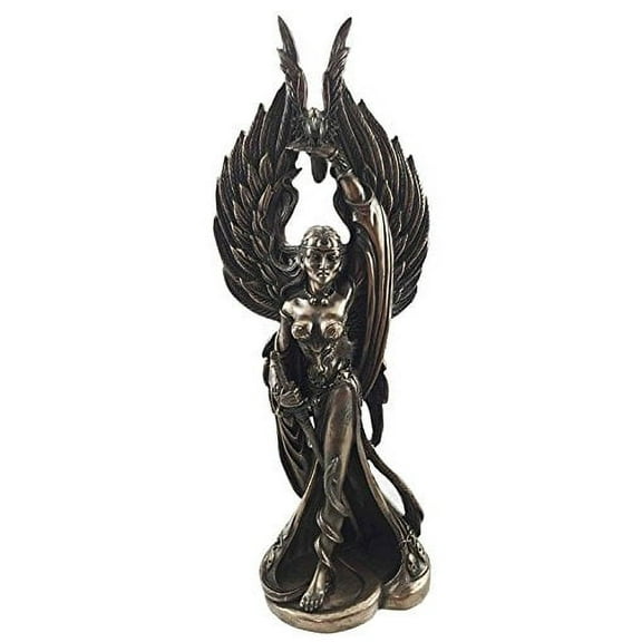 Irish Celtic War Goddess Morrigan Phantom Queen Figurine Valkyrie Battle Pose Sculpture