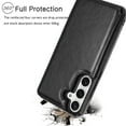 thumbnail image 4 of Galaxy S24 Ultra Plus Case, Tekcoo Galaxy S24 Wallet Case, PU Leather ID Cash Credit Card Holder Slots Magnetic Closure Kickstand Flip Slim Cover for Samsung S24 5G [Black], 4 of 7