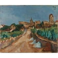 thumbnail image 3 of Anton Faistauer 24x20 Black Modern Framed Museum Art Print Titled - Street Towards Durnstein (1913), 3 of 5