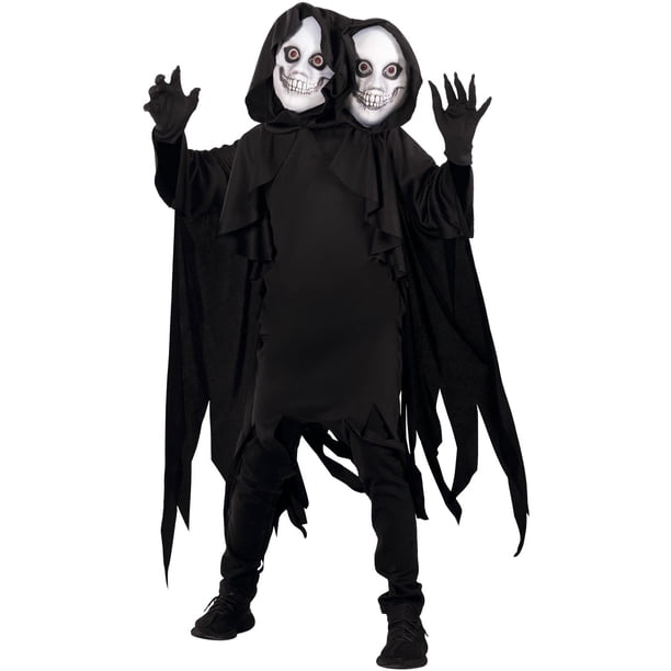 Disfraz de Morph Ghoul para niños, Halloween, Grim Reaper, con máscara