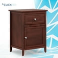 thumbnail image 2 of ClickDecor Alcott Side Table with Single Drawer and Storage Cabinet Walnut, 2 of 12