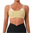 thumbnail image 1 of Sujetáneos Deportivos Acolchados para Mujeres Color-Bloqueado de Alta Resistencia Amortiguador de Choques Elástico Respirable Entrenamiento Gimnasio Yoga Uso Diario, 1 of 5