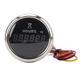 thumbnail image 2 of Boat Engine Hour Meter, Digital Hour Meter 52MM Durable DC 9-32V Easy To Read  for RVs Yachts Black Dial Silver Bezel,White Dial Silver Bezel, 2 of 7