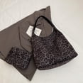 thumbnail image 4 of Mujer Gamera Bolso Leopardo Bolso Hombro Bolso Vagabundo para El (negro), 4 of 8