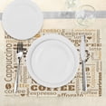 thumbnail image 2 of Ambesonne Kitchen Place Mats Set of 4, Latte Affogato Coffee, Standard Size, Cream Caramel and Brown, 2 of 5