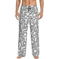 thumbnail image 2 of Lsque Snake Print Men's Pajama Pants, Lounge Pant - Comfortable Home Wear,Elastic Waistband, Stylish Design-Large, 2 of 9