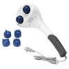 Double Headed Neck Back Massager,Full Body Kneading Deep Tissue Percussion Massager