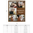 thumbnail image 3 of Customized Blankets with Photos Personalized Picture Collage Blanket Soft Using My Own Photos Custom Gifts for Halloween, Family, Friends Gifts-150X200cm, 3 of 6