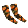thumbnail image 6 of Lsque Orange Pumpkin Autumn Maple Falling Leaves Cooling Arm Sleeves for Men & Women -Compression Sleeves to Cover Arms for Working,Sun Sleeves for UV Protection,Breathable, Moisture-Wicking, 6 of 8