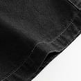 thumbnail image 5 of Hinvhai Maternity Jean Shorts for Women Low Waist Ripped Stretchy Comfy Soft Summer Denim Short Pants Black XXL, 5 of 9