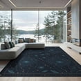 thumbnail image 2 of ODIKA 8'x10' Washable Area Rug Durable, Non-Slip Constellation Map With Cosmic Night Sky Design Space Star Galaxy Playful for Living Room, Under Sectional, Family, 2 of 7