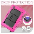 thumbnail image 7 of FJLBDE Case for iPad Air 5th Generation / iPad Air 4th Generation 10.9 inch, Rugged Shockproof Tablet Cases Cover with Kickstand Shoulder Strap, Rose, 7 of 7
