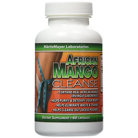 African Mango Cleanse Total Body Detox et perte de poids supplément 60 capsules par bouteille