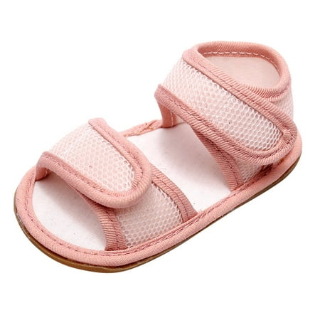 

Yinguo Toddler Kids Baby Girls First Walkers Leisure Shoes Open Toe Sandals Pink 13