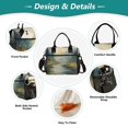 thumbnail image 3 of Medium Cooler Bag Lunch Bag Portable Meal Bag Work Meal Bag Outdoor Meal Bag Travel Meal Bag Picnic Meal Bag Going Out Meal Bag Beautiful Watercolor Forest, 3 of 6