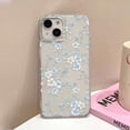 thumbnail image 3 of Funda de teléfono con flores para iPhone 16 Pro, funda trasera de piel sedosa delgada translúcida para iPhone 15 13 11 12 14 Pro Max 13 Mini 16 Plus, 3 of 5