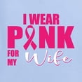 thumbnail image 2 of Wild Bobby, I Wear Pink For My Wife, Breast Cancer Awareness, Front and Back Women Graphic Tees, Light Blue, Medium, 2 of 4