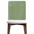 thumbnail image 6 of Vintage Forest Green Chair Back Cover for Dining Room,Farmhouse Retro Solid Color Linen Texture Removable Kitchen Chair Slipcovers,Washable Seat Protector for Restaurant Party Banquet Wedding Décor, 6 of 9