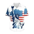 thumbnail image 4 of GERsome Mens Hawaiian Shirts Short Sleeve Button Down 4th of July Holiday Beach Shirts S-5XL, 4 of 5