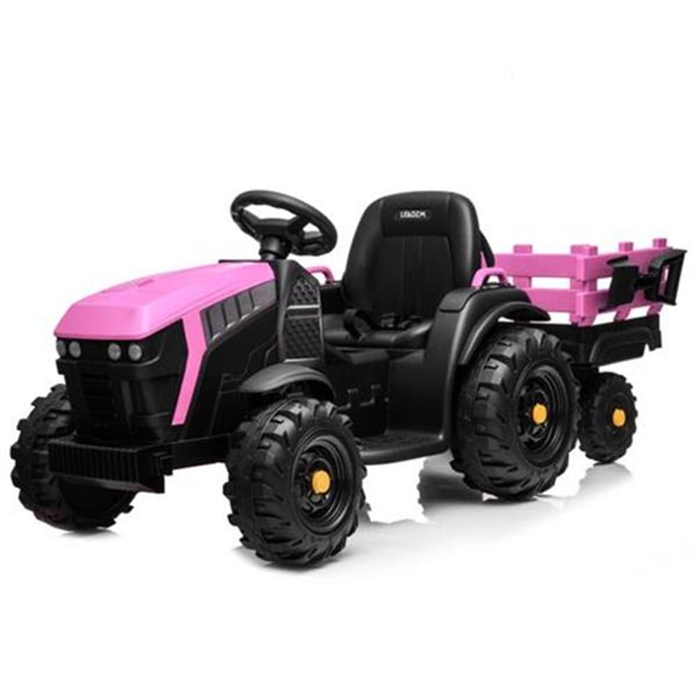 Kepooman Kids Ride-On Car 12V Battery Powered Electric Quad, Battery Agricultural Vehicle with Rear Bucket for Toddlers Boys Girls, Pink (Without Remote Control) Kepooman Kids Ride-On Car 12V Battery Powered Electric Quad, Battery Agricultural Vehicle with Rear Bucket for Toddlers Boys Girls, Pink (Without Remote Control)