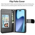thumbnail image 7 of iPhone 17 Air Case,for iPhone 17 Air 6.5" Wallet Phone Case,Takfox PU Leather Magnetic Detachable Card Holders Shockproof Kickstand Protective [Flip Folio Cover] for iPhone 17 Air - Black, 7 of 7