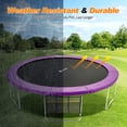 thumbnail image 4 of Exacme Premium Thick Round Trampoline Pad with Opening, 15 Foot Safety Spring Cover Replacement (Purple), 4 of 8