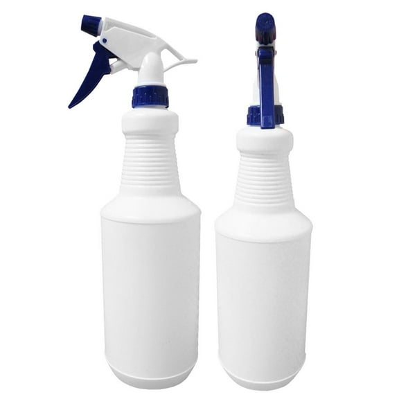 1 Empty Plastic Spray Bottle Sprayer Trigger Spray Bottle 33.8oz White/Blue HDPE