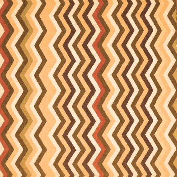 Ahgly Company Indoor Square Abstract Orange Contemporary Area Rugs, 3' Square