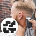 thumbnail image 1 of OULII 1Set Beard Shaper Tool for Men with Hairline Ruler Precision Hairline and Beard Styling Guide Black, 1 of 8