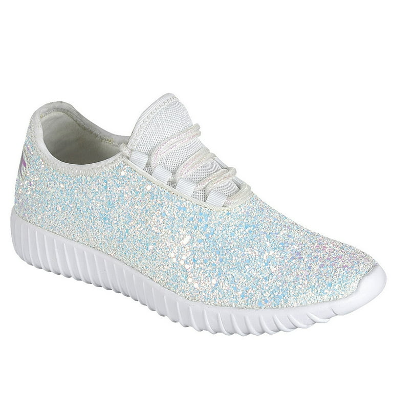 Girls Toddler Size 8 Glitter Sparkly Sneakers Tennis Shoes Link #F17P