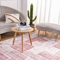 thumbnail image 4 of Junovo Washable Upgrade Area Rug Super Soft Rugs with Non-Slip Backing, for Living Room/Bedroom,4'x6',Red, 4 of 8