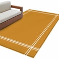 thumbnail image 2 of Pure Turmeric Area Rug 4x6 FT, Non Slip Kids Room Carpet, Simple Solid Color Washable Soft Floor Carpet Non-Shedding Throw Rug for Dorm Kitchen Study Room Home Office Bedside, 2 of 9