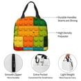thumbnail image 4 of Disketp Colorful Building Blocks for Insulated Lunch Bag for Women and Men, Perfect for Work, Hiking, Picnic, 4 of 8