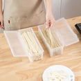 thumbnail image 5 of Refrigerator Side Storage Box Transparent 1950ml Noodle Storage Box with Good Seal Lock Design Capacity Rectangular Kitchen Groceries Container Noodle, 5 of 8