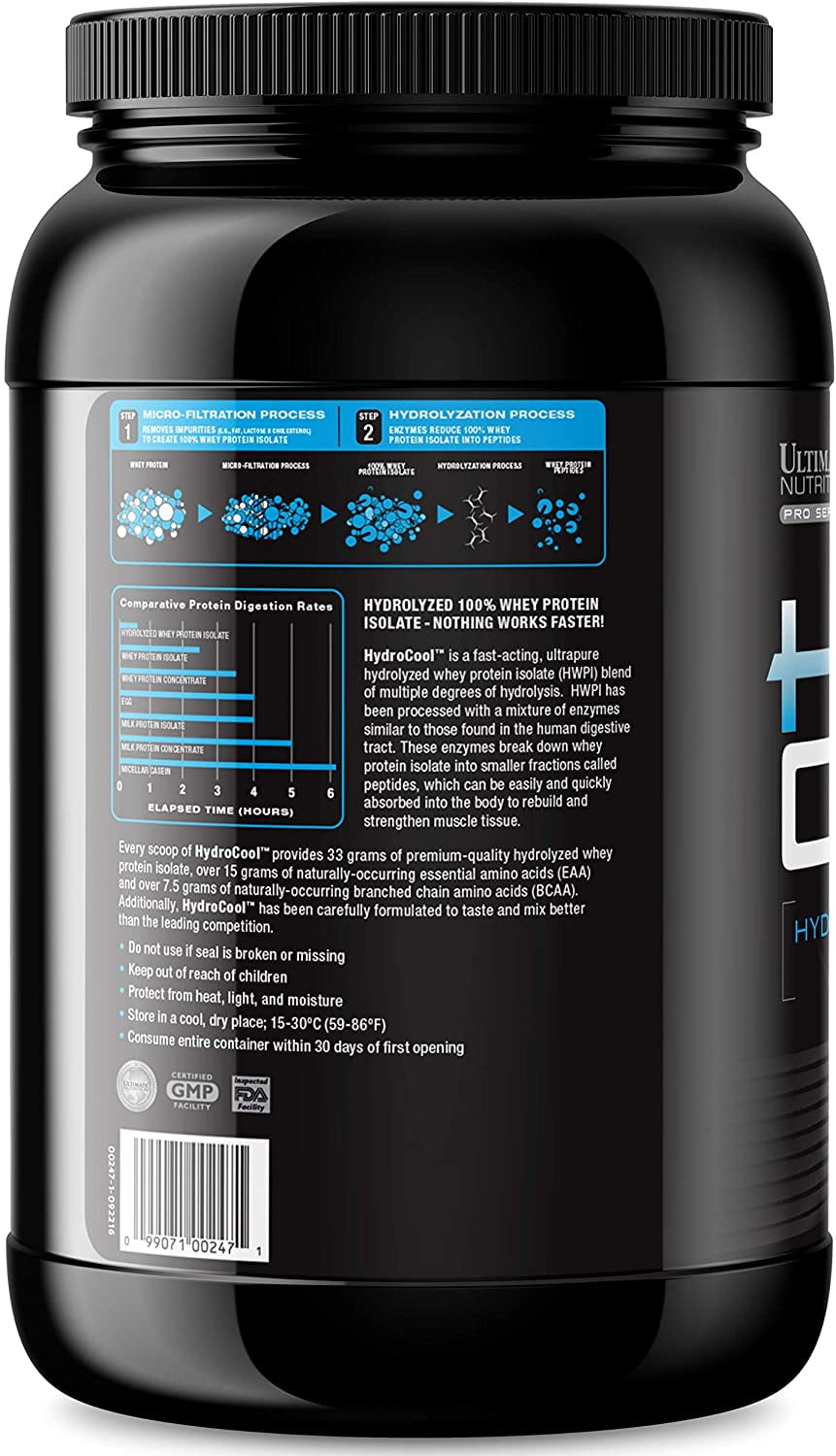 Buy Ultimate Nutrition HydroCool Hydrolyzed Whey Protein Isolate Powder