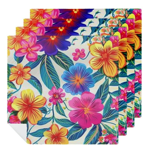 PHYHOO Dinner Napkins Soft Cloth Napkins Printed Table Napkins for Table Settings Parties Weddings Birthday Event Daily Usage Reusable 2 PCS