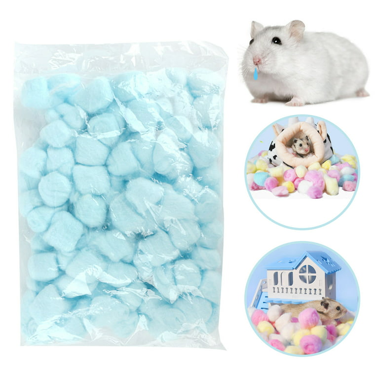  Small Animal Cotton Filler, Warm Hamster Cotton Winter Fluffy  Safe for Chinchilla for Syrian Hamster (Purple) : Pet Supplies