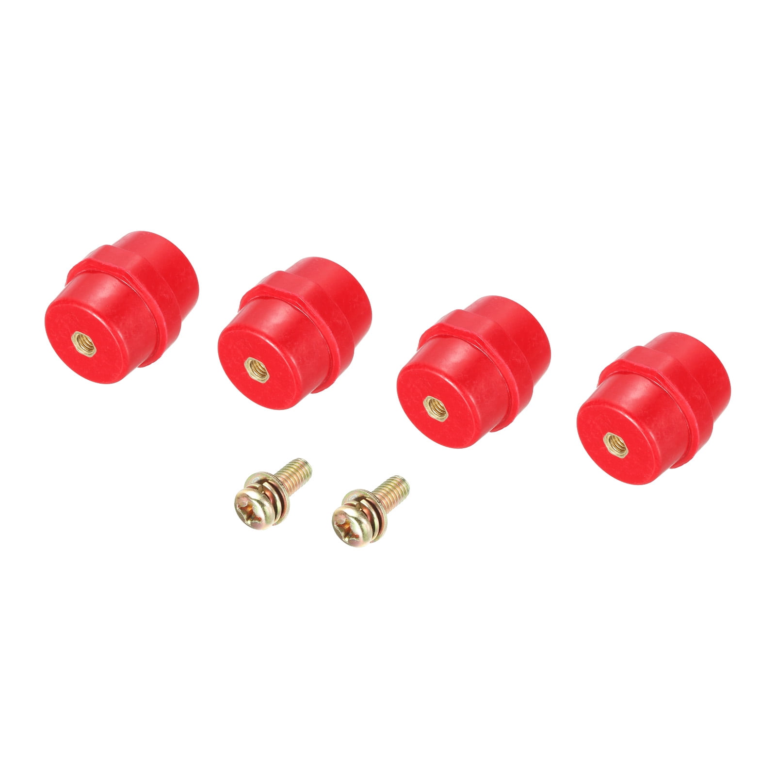 PATIKIL 4pcs SM25 Standoff Insulators 19x25mm With M6 Screws - For Power Distribution Cabinets