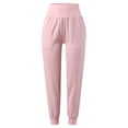thumbnail image 3 of Pantalones de cargo Gibobby mujer elásticos con bolsillos rosa XXL, 3 of 5