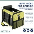 thumbnail image 2 of Katziela Quilted Companion Pet Carrier - Comfortable - Airline Approved (Olive green) (Large), 2 of 7
