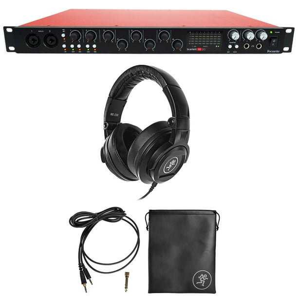 Focusrite Scarlett 18i20 2nd G 192khz Usb 2 0 Audio Interface Mackie Headphones Walmart Com Walmart Com