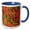 Blue/White, variant on 3drose, Usa, Utah. Canyon Maple and Aspen Trees in Fall Color Near Ogden Utah, 11oz Magic Transforming Mug