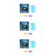 thumbnail image 1 of Riwesomey 1 par de películas para retrovisor automotriz, portátiles, transparentes, HD, profesionales, a prueba de lluvia, para espejo retrovisor de Type1 NO1 Riwesomey CBP449036, 1 of 6