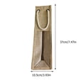 thumbnail image 2 of OUNONA Portable Wine Bottle Gift Bag Made of Linen for Storage Use Khaki Color Can Hold Two Bottles, 2 of 8