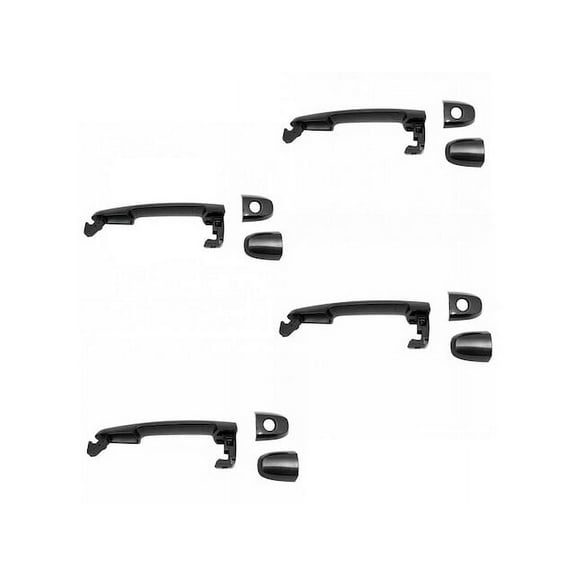 Door Handle Set 4 Piece - Compatible with 2003 - 2013 Toyota Corolla 2004 2005 2006 2007 2008 2009 2010 2011 2012
