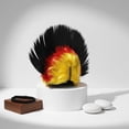 thumbnail image 6 of Vjnyvs Mohawk Wig, German Flag Afro Wig Headgear, Mohican Rooster Rainbow Wig Party Accessories for Sporting Events Outfit, 6 of 7