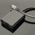 thumbnail image 2 of Divisor de cable de fibra óptica, convertidor Toslink 2 en 1 para HDTV, DVD, TV digital, barra de sonido, amplificador, puerto de color brillante, 2 of 8