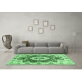 thumbnail image 3 of Ahgly Company Indoor Square Abstract Emerald Green Modern Area Rugs, 5' Square, 3 of 4
